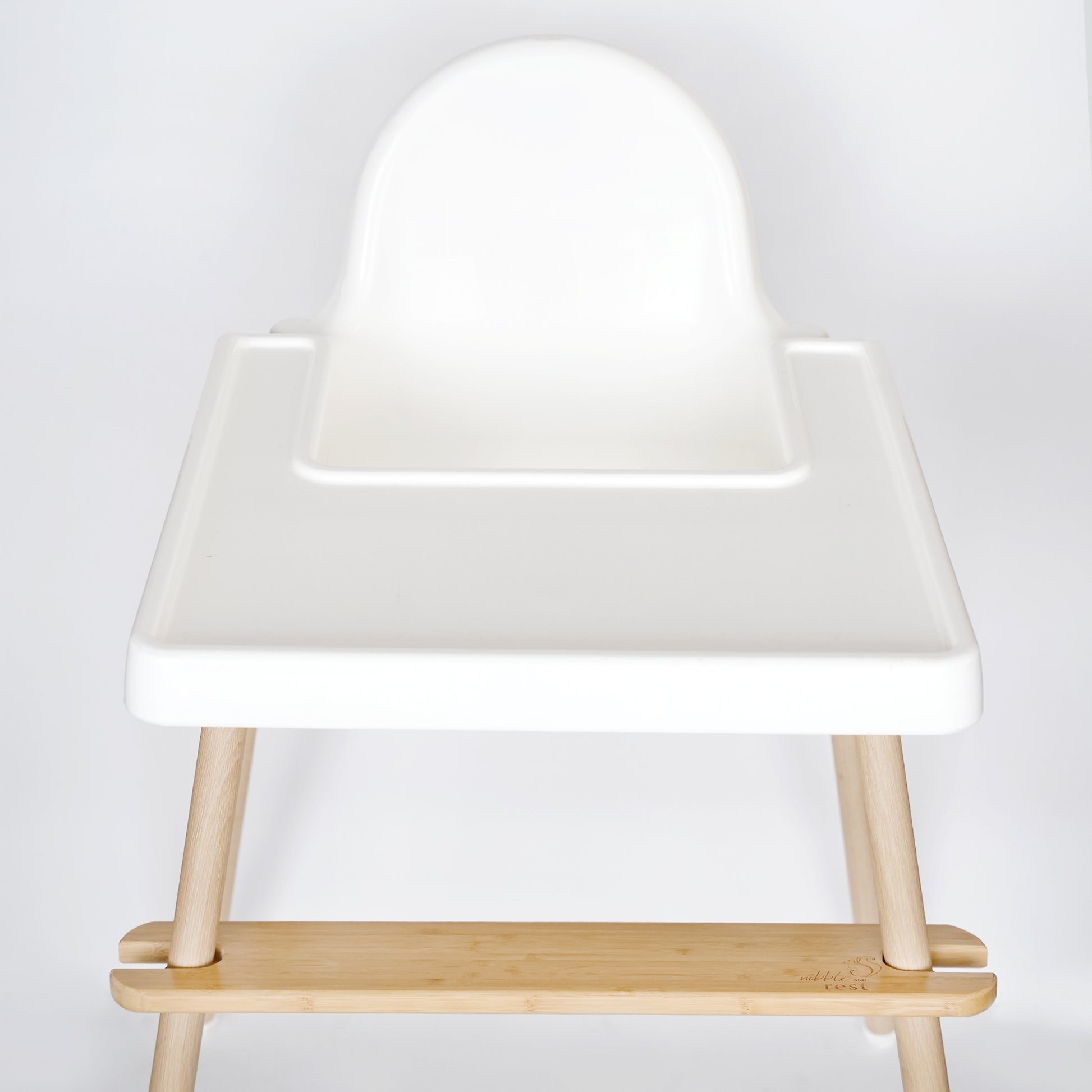 Adjustable Eco-Friendly Bamboo Highchair Footrest, The Woodsi