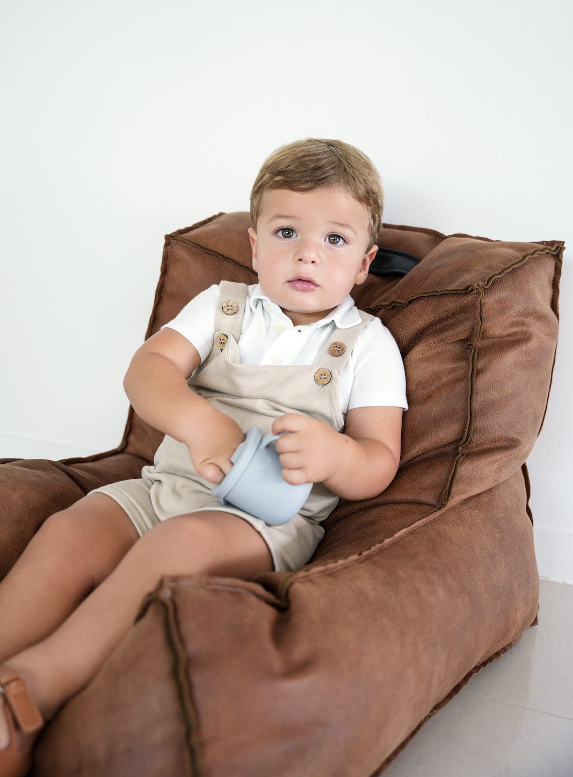 First Bites Baby Food - Nibble & Rest 4 in 1 cup Sitting boy snack cup